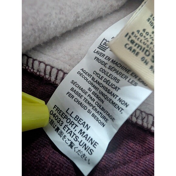 L. L. Bean Women's Quilted Quarter-Zip Pullover in Deep Wine Burgundy Size XL - Picture 13 of 13